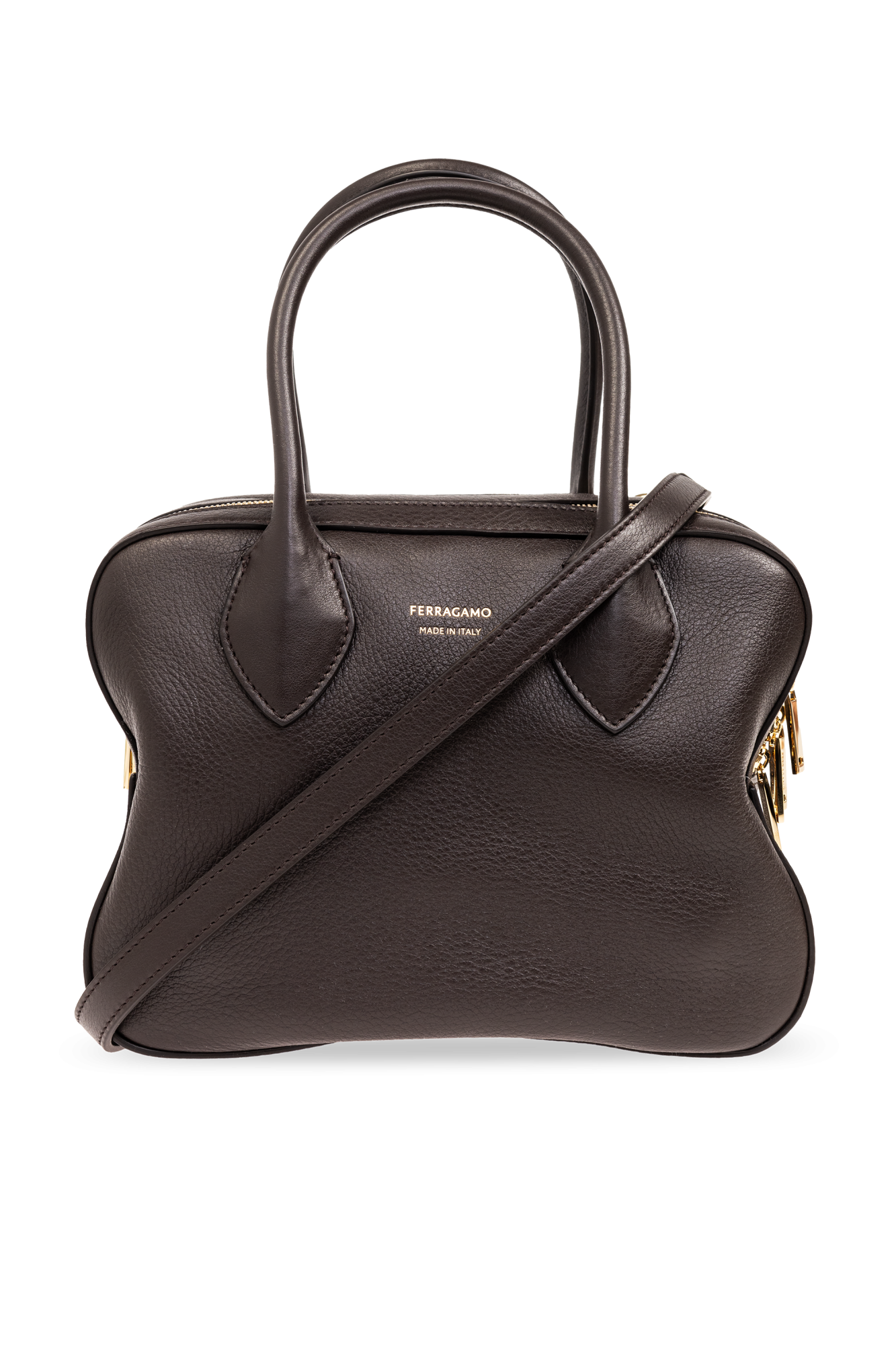 ハンドバッグ [Salvatore Ferragamo]Bowling bag matelasse (S) Salvatore Ferragamo Leather Bowling Bag | Bragmybag